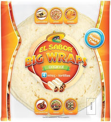 El Sabor Wraps Πίτες Tortillas 25cm 4x245gr