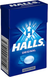 Halls Original Καραμέλες Χωρίς Ζάχαρη Κουτί 28gr