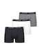 Ανδρικά Μποξεράκια Black/Grey/White 3Pack