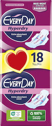 Everyday Hyperdry Σερβιέτες Ultra Plus Maxi Night 18τεμ