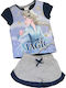 Disney Kids' Pajamas Summer Navy Blue Frozen