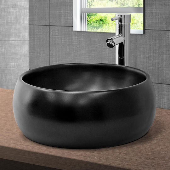ML-Design Надеждна мивка Керамика 40x40x15.5см Черен