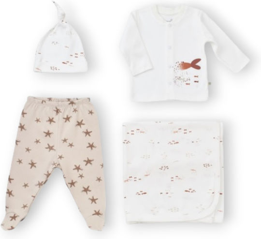 Biorganic Newborn Clothing Set for Boy for 0-3 months
