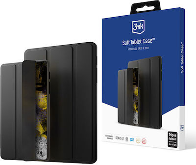 3MK Soft Flip Cover Δερματίνης Μαύρο (Galaxy Tab S6 Lite 10.4)