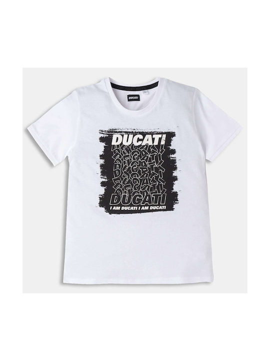 Ducati Παιδικό T-shirt Λευκό