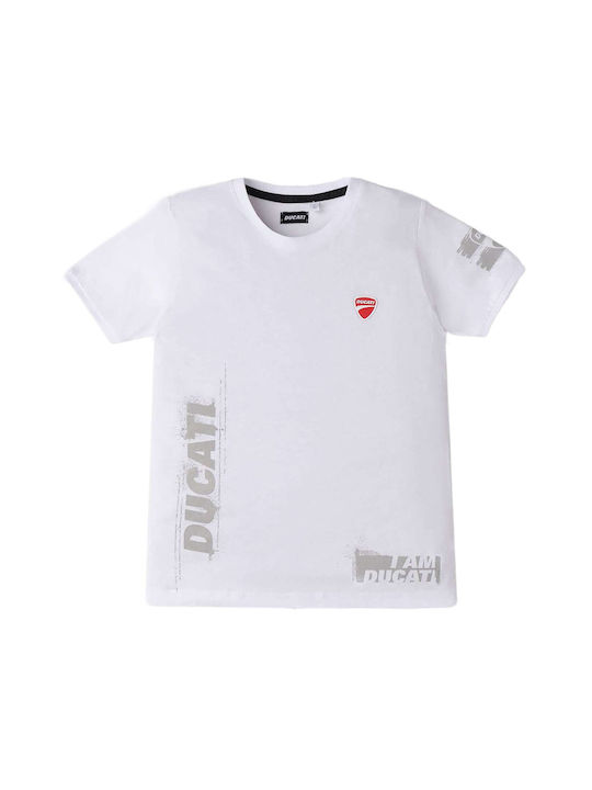 Ducati Παιδικό T-shirt Λευκό