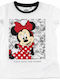 Kids Top White Minnie Mouse
