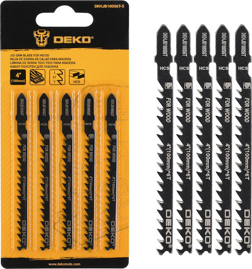 Deko DKHJB100S6T-5 Λάμα για Ξύλο