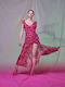 Elbano Summer Mini Dress for Wedding / Baptism Fuchsia