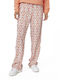 Women's Fabric Trousers Orange
