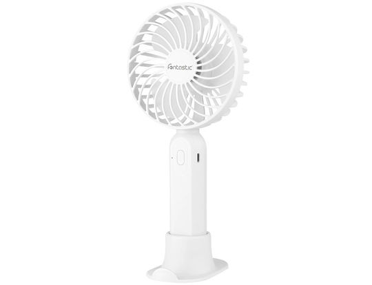 Fontastic USB Office/Home / Handheld Fan Rechargeable Battery White 4W 255601