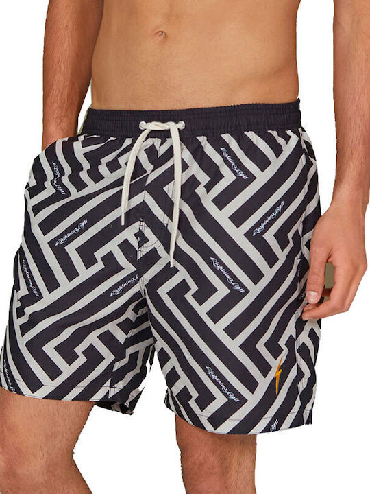 Lightning Bolt Men's Swimwear Bermuda Black