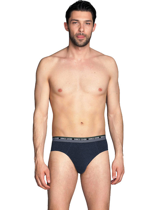 Enrico Coveri Herren Slips Blau 1Packung