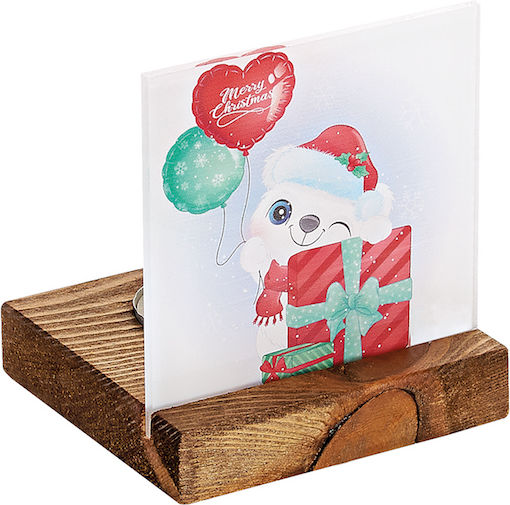 Adorex The translated Liquid template in German language: Weihnachtskerzen & Kerzenständer Kerzenleuchter Braun 11.5x8cm.