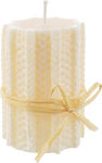 Bizzotto Christmas Beige Candle 10x7cm