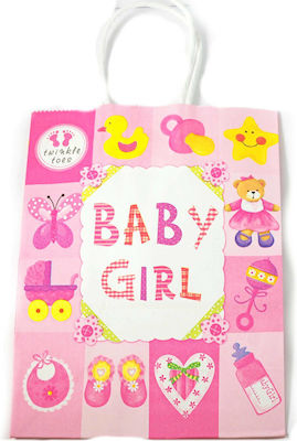 Paper Bag for Gift Pink 15x21cm. 10pcs