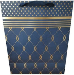 Paper Bag for Gift Blue 14x7x15cm.