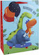 Clairefontaine Tasche für Geschenke mit Motiv "Dinosaurier" Bunt 33x15x45.5cm.