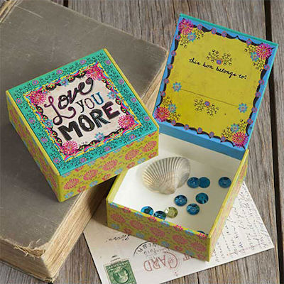 Natural Life you Paper Box for Gift Multicolour 8.8x4.5x4.5cm.