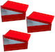 General Trade Paper Box for Gift Red 3pcs