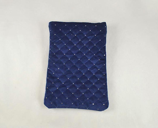 Kappa Decor Stoff Weihnachtlich Beutel für Geschenke Blau 20x30cm.