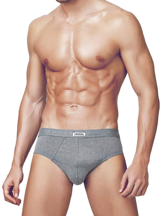 Primal Underwear Herren Slips Gray 1Packung