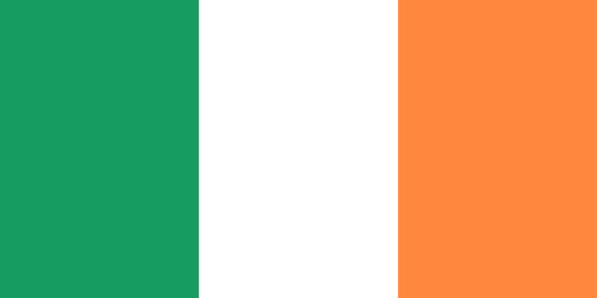 Steagul Irlandei Poliester Perforat pentru Kontari 75x50cm