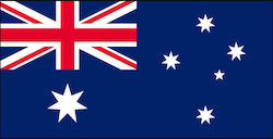 Flagge Australiens Polyester 100x70cm