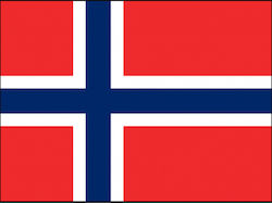 Polyester Perforated Flag of Norway 25x18cm