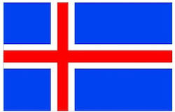 Flag of iceland 250x150cm