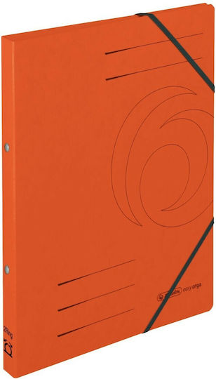 Herlitz Clipboard with 2 Rings 3/26 for A4 Sheets Orange