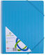 Officenet Clipboard Flexible with 20 plastic sleeves Slides for Paper A4 Light Blue 1pcs
