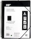 Madrid Papel Clipboard Flexible for Paper A4 Black 1pcs