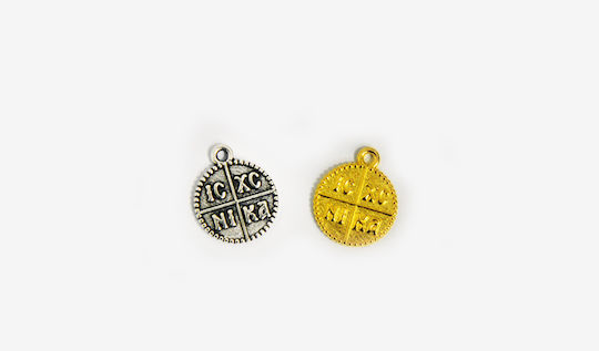 Metallic Threaded Motif for Jewelry 1.5x1.5cm. Set 100pcs