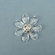 Vostex Anhänger-Motiv für Schmuck in Form Blume 6x6cm.