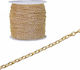 Kostibas Fashion Metallic Chain for Jewelry Golden