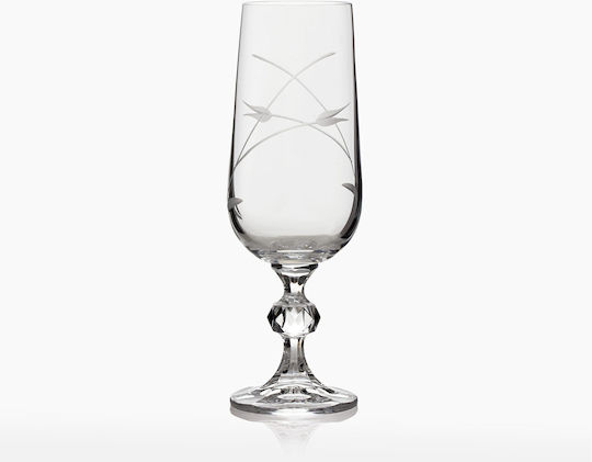 Crystalite Bohemia Σετ Ποτήρια από Κρύσταλλο Κολωνάτα 180ml 6τμχ