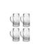 Winkee Set of Glasses Shooters / Beer, μπίρας made of Glass 50ml 4pcs