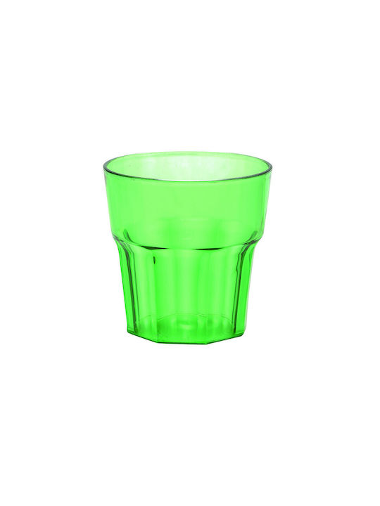 Pahar Cocteiluri din Plastic în Culoare Verde 240ml 1buc