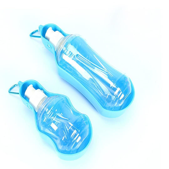 Kunststoff Flasche Futter & Wasser für Hund & Katze in Blau Farbe