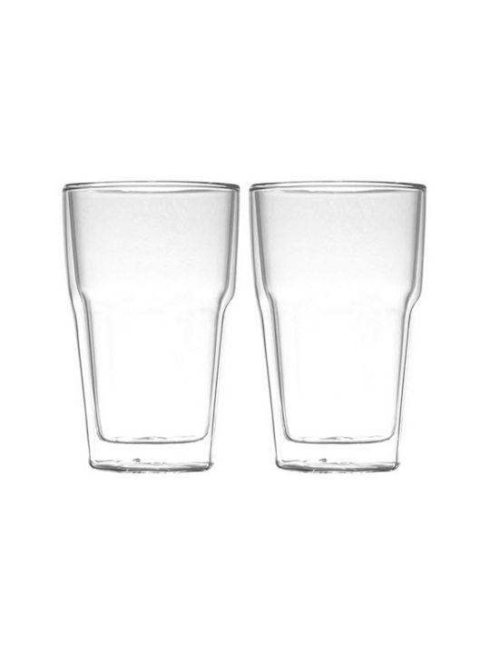 Gusta Gläser-Set Wasser aus Glas in Beige Farbe 300ml 2Stück