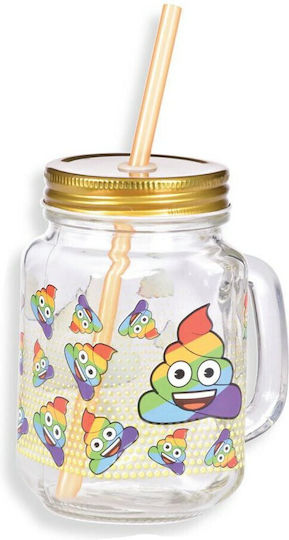 Innova Glass Water made of Glass with straw 450ml