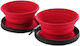 Hunter Bowl Silicone Food & Water for Dog 750ml in Red Color
