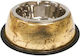 Croci Metallisch Schalen Futter & Wasser für Hund 800ml in Braun Farbe
