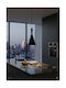 GloboStar Shanghai Ceiling Light Black Bell with E27 Socket 19x38x38cm