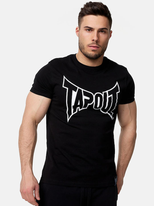 Tapout T-shirt Bărbătesc cu Mânecă Scurtă Negru