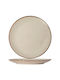 Porline Porselen Plate Shallow made of Porcelain Beige