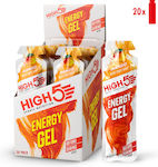 High5 Energy Gel Caffeine με Γεύση Mango 20x40gr