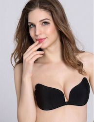 CyprusLoveShop Αυτοκόλλητο Push Up Μαύρο Σουτιέν