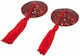Naughty Toys Burlesque Round Nipple Covers Κόκκινα